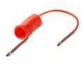 2m, Polyurethane Recoil Hose, with BSPT 1/4" Male connector