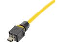 Industrial Connector, B-Coded, Plug, Cable Mount, Contacts - 10