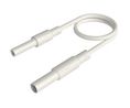 Messleitung Polyamid 32A Messing, vernickelt 1m 2.5mm² Weiss