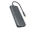Docking Station, USB-C Plug, Bus-Powered, 100W, Ports Total 12