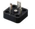 Valve Connector, Plug, Straight, Black, Contacts - 3