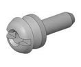 FCT Latch Screw for Locking Hook for Front or Rear Mounting 4-40 UNC Tin-plated Steel, Pack of 200 pieces