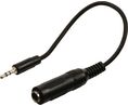 Audiokaapeli, Stereo, 3.5 mm jakkiliitin - 6.35 mm Jakkinaarasliitin, 200mm