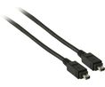 FireWire-kaapeli FireWire, 4 nastan uros - FireWire, 4 nastan uros Musta 2m