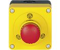 Emergency Stop Pushbutton 2NC + 1NO IP65 Screw Terminal , 2 Break Contacts (NC) / 1 Make Contact (NO)
