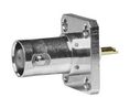 BNC-Einbaubuchse, BNC, Messing, Buchse, Gerade, 50Ohm, Schraube