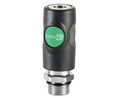 PREVOST Composite Body Male Safety Quick Connect Coupling, G 1/2 Male Threaded