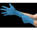 Ansell 92-670 Blue Powder-Free Nitrile Disposable Gloves, Size S, 100 per Pack, 100 ST