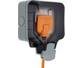 BG Electrical White 1 Gang Plug Socket, 2 Poles, 13A, Type G - British, Outdoor Use