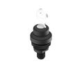 Keylock Switch Actuator with Black Frontring 1 Position L 90° 1NC 1NO M12 4-Pin Latching Function Keylock Black IP65 RAMO 22 K