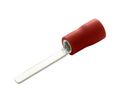 Spade Connector, Partially Insulated, Red, 0.34 ... 1.5mm², Plug, Pack of 100 pieces