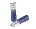 Spade Connector, Partially Insulated, Blue, 1.5 ... 2.5mm², Socket, Pack of 100 pieces