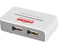 USB-hub, Mini USB-B-aansluiting, 2.0, USB-poorten 4, USB-A-aansluiting
