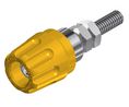 Kopplingsdon 4mm 16A 30V Gul