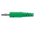 Banana Plug Insulated Unshrouded 4 mm Nickel 30VAC 60VDC 32A Soldering Green
