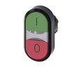 SIRIUS ACT Series Green, Red Momentary Push Button Head, 22mm Cutout, IP66, IP67, IP69K