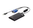 Crash Cart Adapter, 1920 x 1200, 1x Mini USB-B Socket - 1x PS/2 Plug / 1x USB-A Plug / 1x VGA Plug