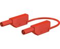 Safety Test Lead Silicone 19A Nickel-Plated 250mm 1mm² Red