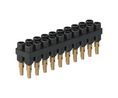 Banana Socket Black 2 mm Brass Nickel 30VAC 60VDC 10A Solder Cup