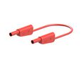 Testkabel, skyddad, Zink, koppar / Nickelpläterad, 2m, 1kV, 32A, 2.5mm², PVC, Röd