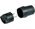 FIX Adapter CH - EU 1x CH Type J (T13) Socket - DE Type F (CEE 7/4) Plug 250V Black