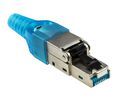 Modular Connector, Plug, RJ45, CAT6a, Straight, Positions - 8, Contacts - 8, Shielded