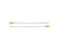 RF Cable Assembly, SMA Female Straight - U.FL Female Angled, 200mm, Black
