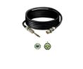 Audio Cable, Metal, Mono, 6.35 mm Jack Plug - XLR 3-Pin Socket, 6m