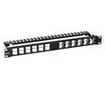 Angled Patch Panel, 24 Ports, Shielded, CAT6a