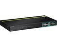 PoE Switch, Unmanaged, 1Gbps, 246W, RJ45 Ports 16, PoE Ports 16