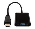 Video Adapter, HDMI Plug - VGA Socket, 1920 x 1080, Black