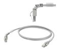 Industrial Ethernet Cable, Angled 270°, LSZH, 10Gbps, CAT6a, RJ45 Plug / RJ45 Plug, 500mm
