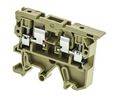 SAK Series Brown Fused DIN Rail Terminal, 4mm², Single-Level, Screw Termination, Fused, Pack of 10 pieces