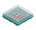 SMD LED, 0404, RGB, B 460 nm, G 520 nm, R 630 nm