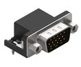 High Density D-Sub Connector, Plug, DE-15, PCB Pins
