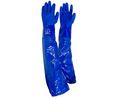Tegera TEGERA Blue Cotton Chemical Resistant Work Gloves, Size 10, PVC Coating, 6 ST