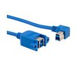 USB 3.0, Male Male, 500 mm, Blue