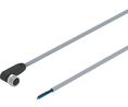 Festo Right Angle Female 3 way M8 to Straight 3 way Actuator/Sensor Cable, 5m Conductors, 5m, IP65 / IP68 / IP69K