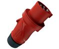 32A, 135 IP54 Black, Red 4 Industrial Power Connector No, 400 V No, Black / Red, 4P, , IP54, 400V