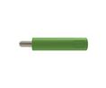 Schutzinger Green Female Banana Connector, 4 mm Connector, M3 Thread Termination, 1 kV, Nickel Plating