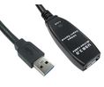 NewLink USB 3.0, Male USB A to Female USB A, 5m, 5m, USB 3.0, Black
