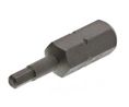 Hexagon Screwdriver Bit, 2.5mm Tip, 1/4 in Drive, 25mm Overall