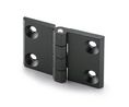 Elesa Zinc Alloy Butt Hinge with a Fixed Pin, Screw Fixing, 50mm x 76mm x 11.5mm, 5mm, Zinc Alloy