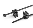 HellermannTyton Cable Tie, Outside Serrated, 200mm x 11.5 mm, Black Polyamide 6.6 (PA66), Pk-100, Pack of 100 pieces