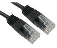 4m Cat5e, Black RJ45 to Male RJ45 Male, UTP Unshielded, Terminated PVC Sheath