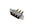 D-Sub Connector, Straight, Plug, 3W3, Signal Contacts - 0, Special Contacts - 3
