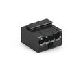 Socket Terminal, 0.6 ... 0.8mm², Poles - 4, Polyamide, Dark Grey, Pack of 10 pieces