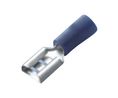 Spade Connector, Partially Insulated, Blue, 1.5 ... 2.5mm², Socket, Pack of 100 pieces