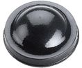 Rubber Feet, Round, 15.9x15.9x6.4mm, 70 Shore A, Black