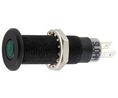 LED Indicator 28V DC Fixed Green Faston Terminal, 2.8 x 0.5 mm